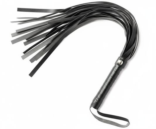 Látigo negro ángulo diferente