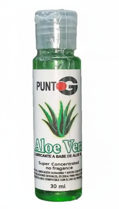 Lubricante Aloe Vera fondo blanco